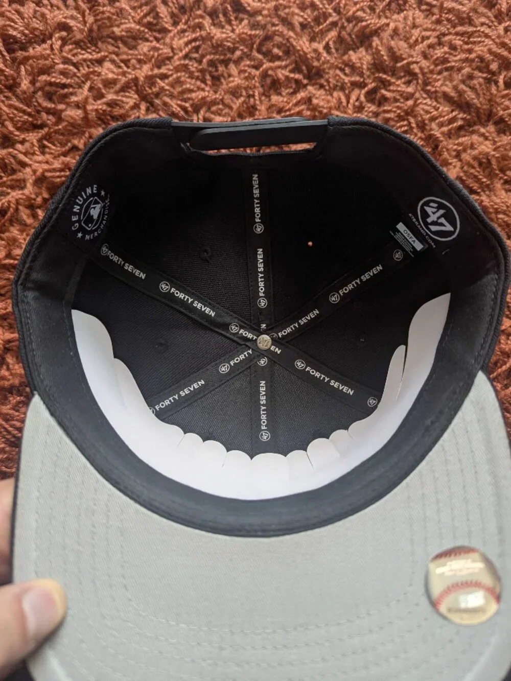 Black NY Yankees Snapback Hat '47 Brand